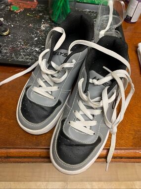 Heelys Black and White Lace-Up Skate Shoes
